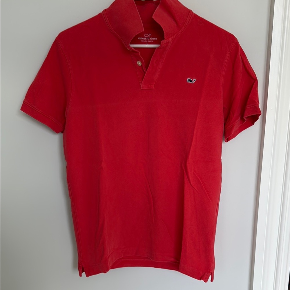 Vineyard Vines Men's Red Polo Shirt